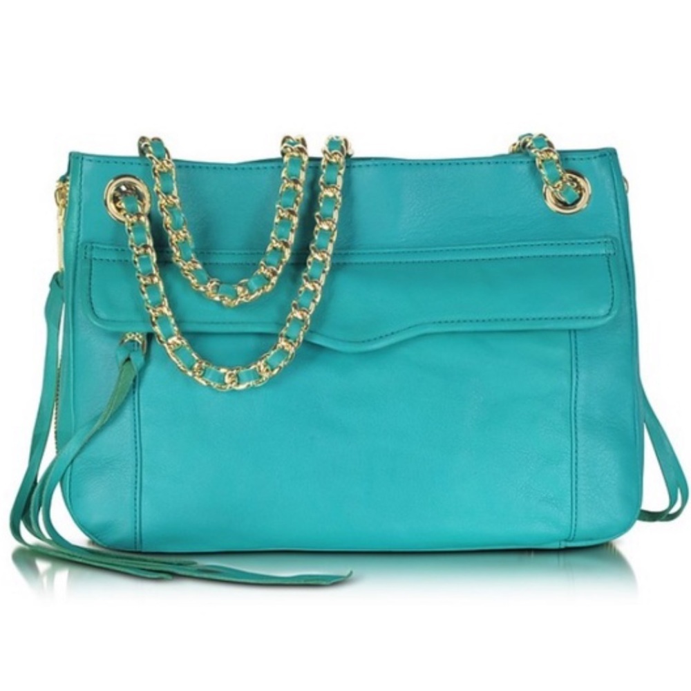 Rebecca Minkoff Teal Swing Side Zip Crossbody Bag